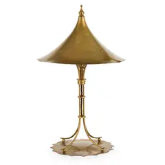Arthur Dixon, ARTS & CRAFTS TABLE LAMP, CIRCA 1908, 1908, brass