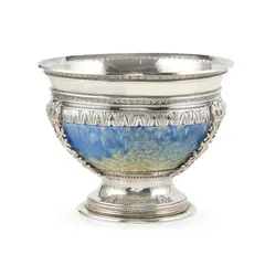 A. E. Jones, PEDESTAL BOWL, 1913, 1913, salt glazed pottery bowl