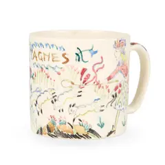 Jessie M. King, 'LITTLE BO-PEEP' MUG, CIRCA 1940, 1940, painted and glazed earthenware
