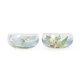 Hannah Moore Walton, TWO FINGER BOWLS, CIRCA 1910, 1910, painted glass