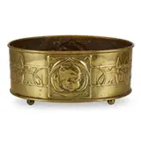 Marion Henderson Wilson, GLASGOW SCHOOL PLANTER, CIRCA 1910, 1910, repoussé-decorated brass