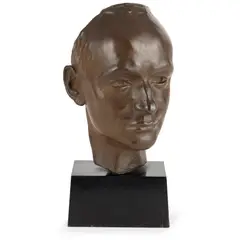 Benno Schotz, MASK OF A YOUNG MAN, 1920, 1920, bronze