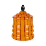 Michael Powolny, BOX & COVER, CIRCA 1920, 1920, cased orange and black glass