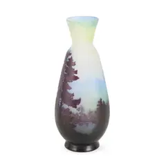 Galle, PAYSAGE DE MONTAGNE VASE, CIRCA 1908-20, 1908, glass