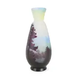 Galle, PAYSAGE DE MONTAGNE VASE, CIRCA 1908-20, 1908, glass