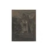 F. L. Griggs, ORIGINAL CARVED WOODBLOCK, CIRCA 1915