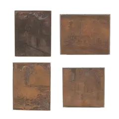 F. L. Griggs, FOUR ELECTROTYPE PRINTING BLOCKS, CIRCA 1906-23, 1906