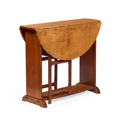 GATE LEGGED TABLE, 1902 by Ernest Gimson, 1902, oak, sold Oct 2025