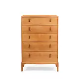 Edward Barnsley, BOWFRONT CHEST OF DRAWERS, 1963, 1963, walnut