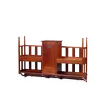 ARTS & CRAFTS WALL-MOUNTED BOOKSHELF CABINET, CIRCA 1910 by Arthur W. Simpson Of Kendal, 1910, mahogany, sold Oct 2025