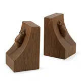 Robert 'Mouseman' Thompson, PAIR OF BOOKENDS, CIRCA 1970, 1970, oak