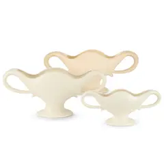 William John Marriner, GROUP OF ALBER WARE 'FMA' FLOWER VASES, DESIGNED 1936-7, 1936, white-glazed and unglazed earthenware