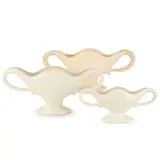 William John Marriner, GROUP OF ALBER WARE 'FMA' FLOWER VASES, DESIGNED 1936-7, 1936, white-glazed and unglazed earthenware