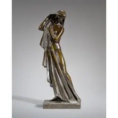 Marcel Bouraine, DRAPED NUDE, patinated bronze