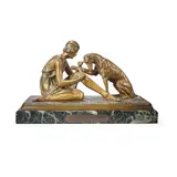 Demetre Chiparus, ACCIDENT DE CHASSE, CIRCA 1925, 1925, patinated and cold-painted bronze