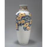 Marcel Prunier, VASE, painted and gilded porcelain