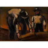 Josef Herman O.B.E., TWO LABOURERS, 1966, 1966