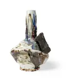 Gareth Mason, VESSEL, stoneware with porcelain deposits