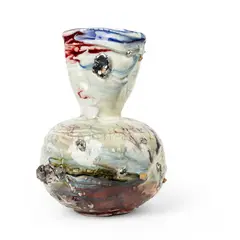 Gareth Mason, VESSEL, stoneware with porcelain deposits