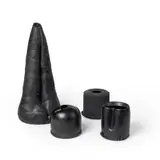 Dan Kelly, TALL VESSEL AND THREE ENCLOSED POTS, stoneware