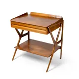 Ico Parisi, TWO TIER SIDE TABLE, DESIGNED 1951, 1951, walnut