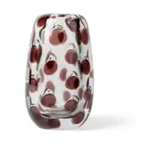 Saara Hopea, 'PANTTERI' VASE, 1955, 1955, clear glass with purple spots