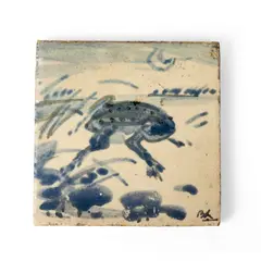 Bernard Leach C.H., 'LEAPING FROG' TILE, c. 1939, 1939, stoneware