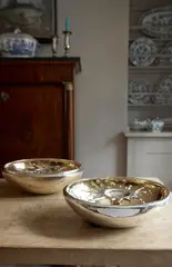 Jocelyn Burton, PAIR OF 'SPLASH' BOWLS, silver and gilt