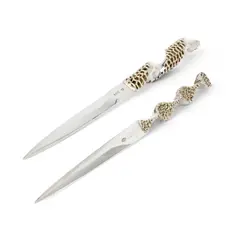 Stuart Devlin, TWO PAPER KNIFES, 1967/1978, 1967, silver and gilt