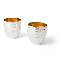 Miriam Hanid, PAIR OF 'WATER' BEAKERS, 2009, 2009, silver and gilt