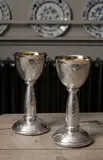 Rod Kelly, PAIR OF 'DANDELION' GOBLETS, 2012, 2012, silver