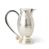 Rod Kelly, 'SWIRLING FISH' WATER JUG, 2015, 2015, silver inlaid with pure gold details