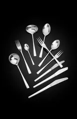 David Mellor, RARE 'EMBASSY' CUTLERY SET, 1971/2, 1971, silver and stainless steel