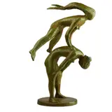Laurence Broderick, LEAPFROG MAQUETTE, bronze