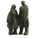 Laurence Broderick, THE COUPLE, patinated bronze