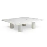 Angelo Mangiarotti, COFFEE TABLE, c. 1970, 1970, white veined marble