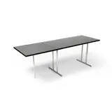 Eileen Gray, 'LOU PEROU' TABLE, lacquered MDF and chrome-plated tubular steel