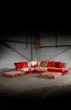 Hans Hopfer, MAH JONG MODULAR SOFA, DESIGNED 1971, 1971, each seat cushion upholstered