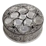 René Lalique, ROGER BOX, NO. 75, frosted and black enamelled