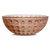 René Lalique, NEMOURS BOWL, NO. 404, sepia stained and enamelled