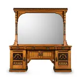 John Pollard Seddon, REFORMED GOTHIC ‘GEOMETRIC’ SIDEBOARD, 1865, 1865, inlaid oak