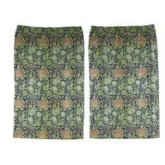 John Henry Dearle, PAIR OF 'ELMCOTE' PATTERN CURTAINS, CIRCA 1900, 1900, hand-loom jacquard woven woollen fabric