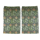 John Henry Dearle, PAIR OF 'ELMCOTE' PATTERN CURTAINS, CIRCA 1900, 1900, hand-loom jacquard woven woollen fabric