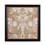 William Morris, 'OLIVE AND ROSE' EMBROIDERED PANEL, CIRCA 1880