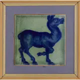 William De Morgan, 'DOE', AN ARTS & CRAFTS 6-INCH TILE, CIRCA 1890