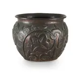 John Pearson, ARTS & CRAFTS JARDINIÈRE, 1897, 1897, repoussé-decorated copper