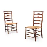 Charles Robert Ashbee, PAIR OF ARTS & CRAFTS LADDERBACK SIDE CHAIRS, CIRCA 1905