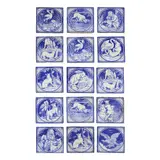 John Moyr Smith, GROUP OF FIFTEEN AESOP'S FABLES TILES, CIRCA 1878, 1878, printed earthenware
