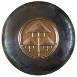 William James Neatby, ARTS & CRAFTS CHARGER, CIRCA 1900, 1900, repoussé-decorated copper
