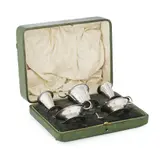 A. E. Jones, ARTS & CRAFTS FIVE PIECE CRUET SET, 1903, 1904
